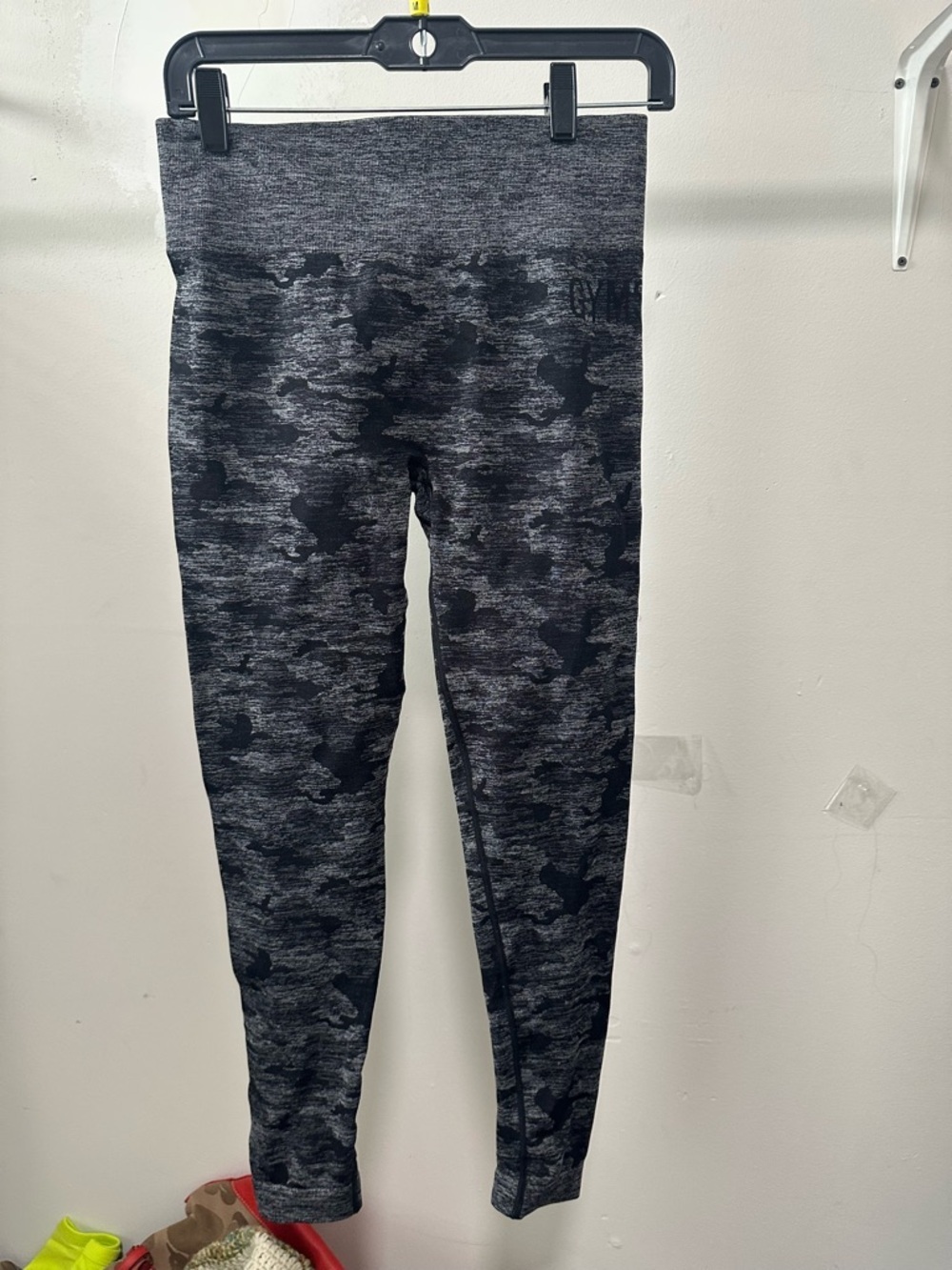 Gymshark Gray & Black Camo Seamless Leggings